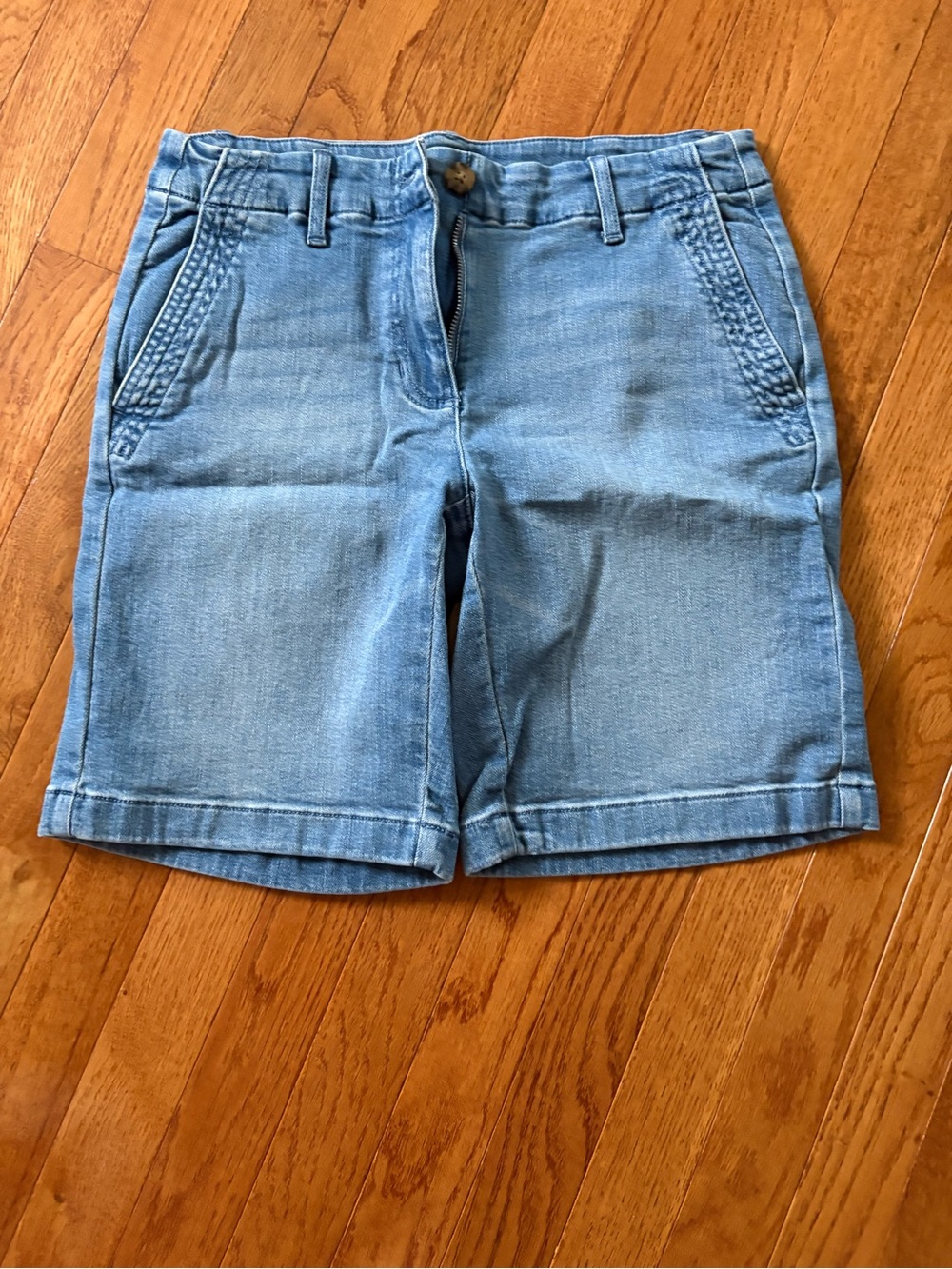J. Jill Light Blue Denim Bermuda Shorts
